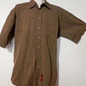 Platini Cougar XXL Mens Button Olive Green Shirt